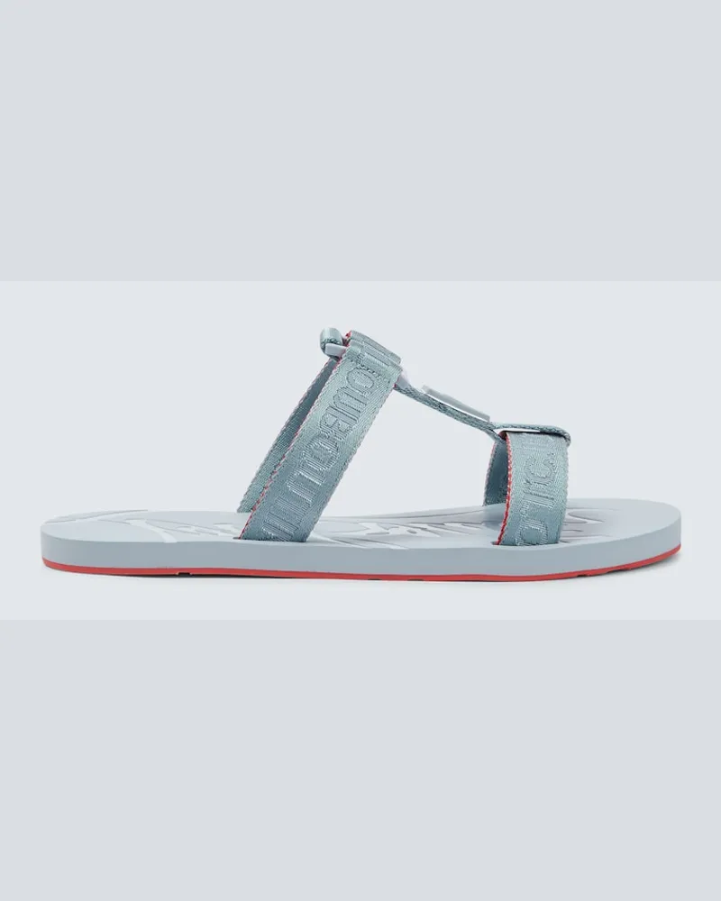 Christian Louboutin Sandali Surf in jacquard Blu