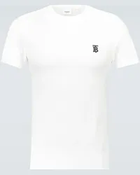 Burberry T-shirt Parker in cotone Bianco