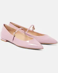 Gianvito Rossi Ballerine Mary Jane Ribbon Jane 05 Rosa