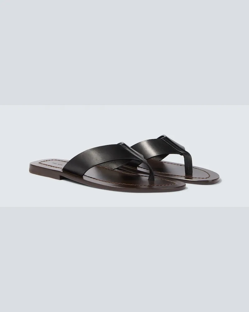The Row Sandali infradito Dan in pelle Nero