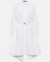 Versace Abito chemisier Medusa in cotone Bianco