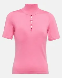 Dorothee Schumacher Top in misto lana con cut-out Rosa