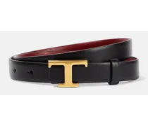 Cintura reversibile Timeless T in pelle