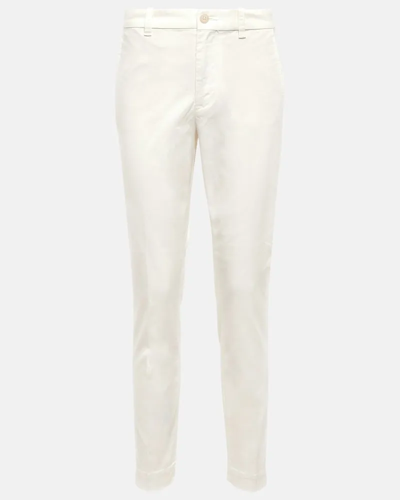 Ralph Lauren Pantaloni regular a vita media Bianco