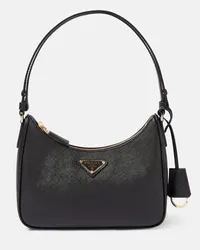 Prada Borsa a spalla Re-Edition Mini in pelle Nero