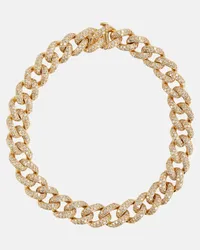 SHAY Bracciale Medium in oro 18kt con diamanti Bianco