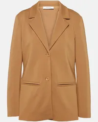 Max Mara Leisure - Blazer monopetto Mogador Marrone