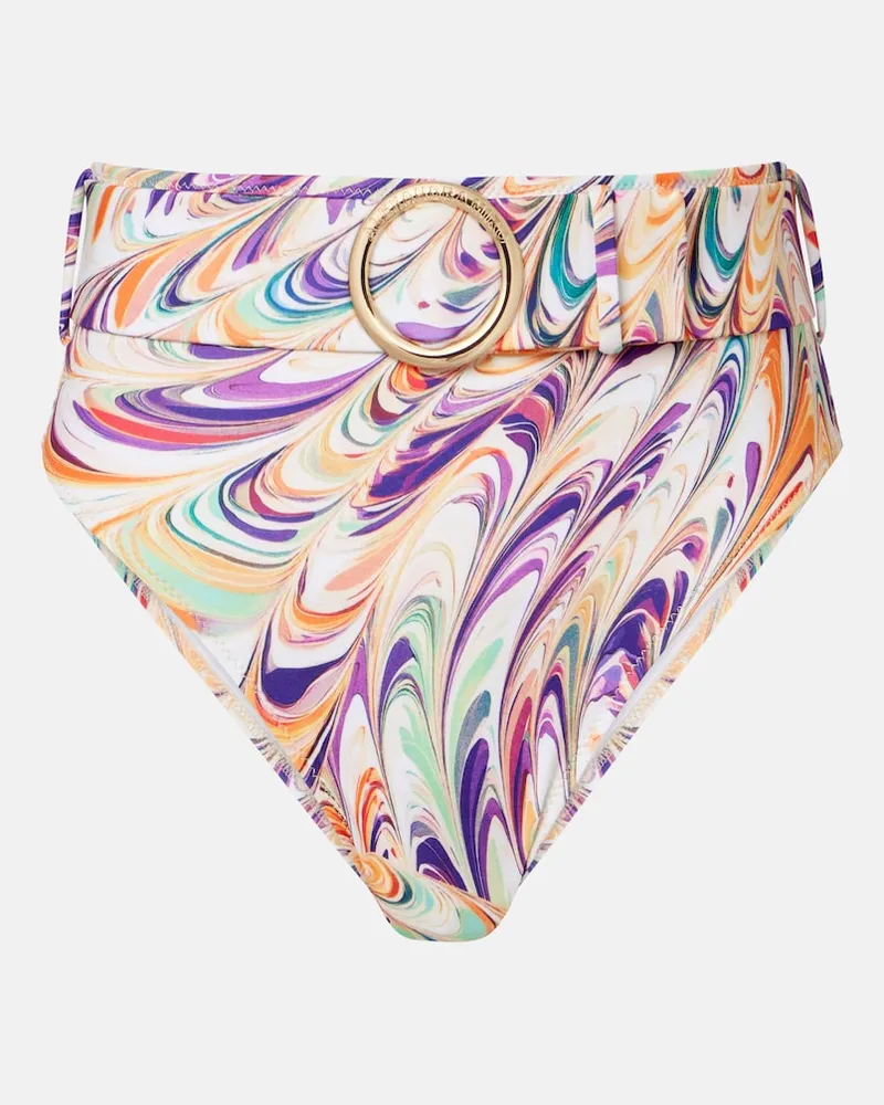 Alexandra Miro Slip bikini Iris con stampa Multicolore