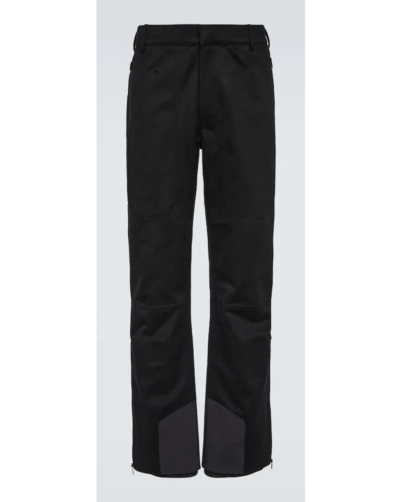 Ermenegildo Zegna Pantaloni da sci in cashmere Nero