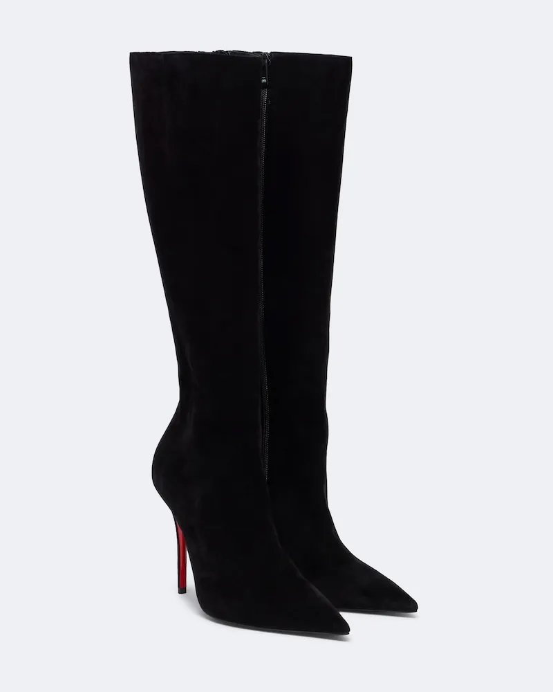 Christian Louboutin Stivali Miss Z in suede Nero