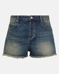 Isabel Marant Shorts di jeans Lesia a vita media Blu