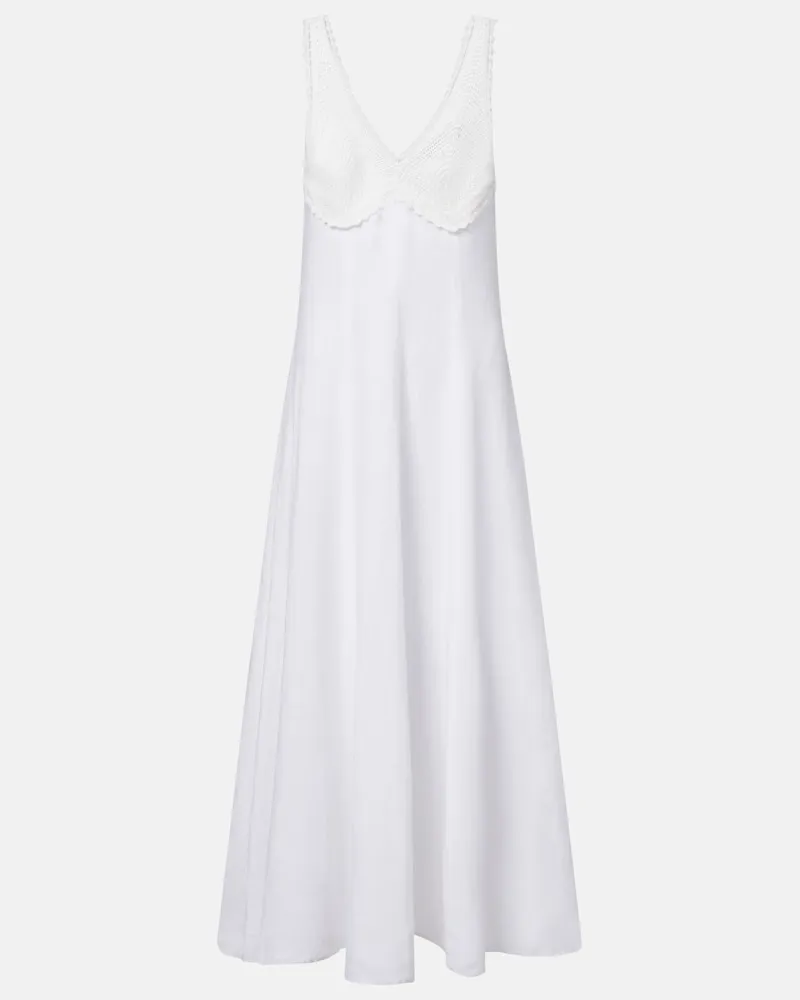 Ralph Lauren Abito lungo in lino Bianco