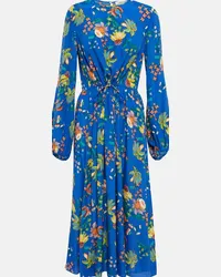 Diane von Furstenberg Abito midi con stampa Blu