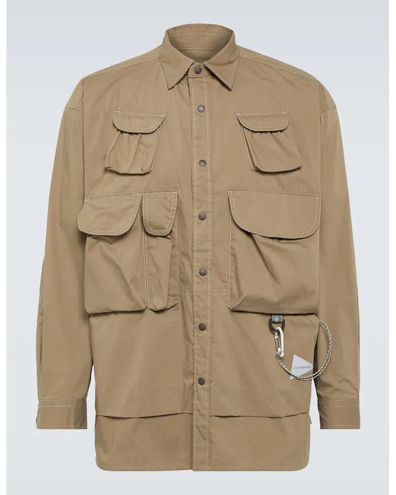 and wander Giacca in misto cotone Beige