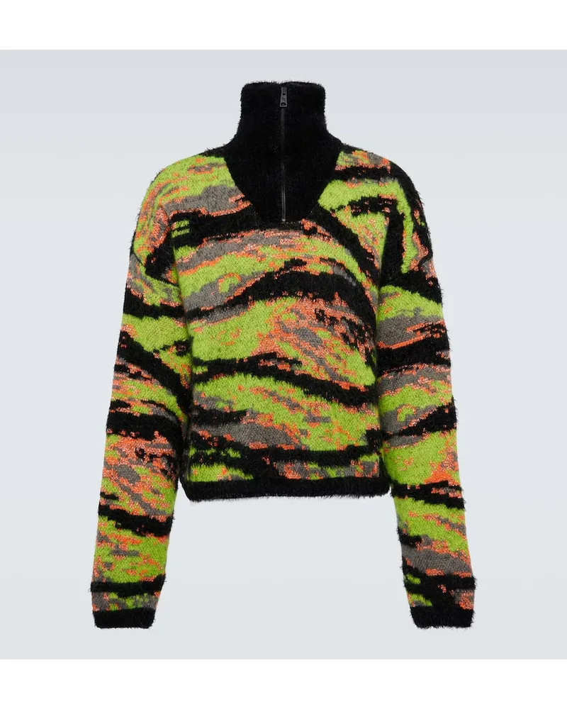 ERL Pullover Tiger in jacquard Multicolore