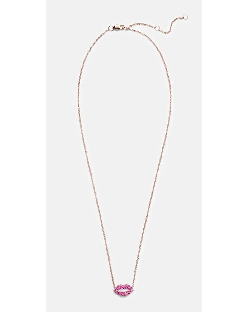 Roxanne First Collana Scarlett Kiss in oro rosa 14kt con zaffiri rosa Oro