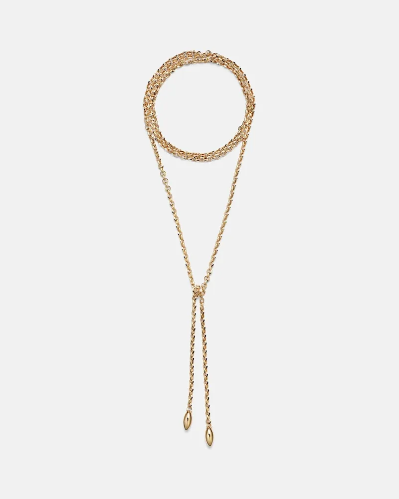 Jennifer Fisher Collana a catena placcata in oro 14kt Oro