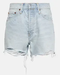 RE/DONE Shorts di jeans ’50 Cutoff Blu