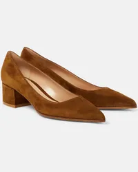 Gianvito Rossi Pumps Piper 45 in suede Marrone