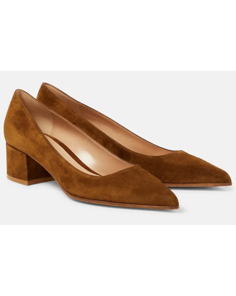 Gianvito Rossi Pumps Piper 45 in suede Marrone