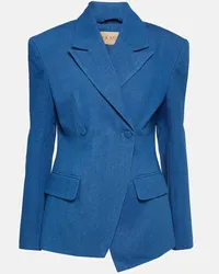 Aya Muse Blazer di jeans Cosa Blu