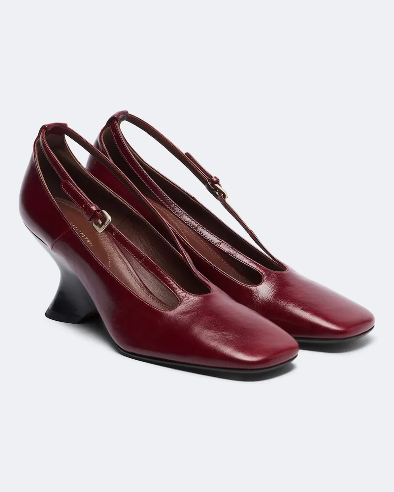 Dries van Noten Pumps in pelle Rosso