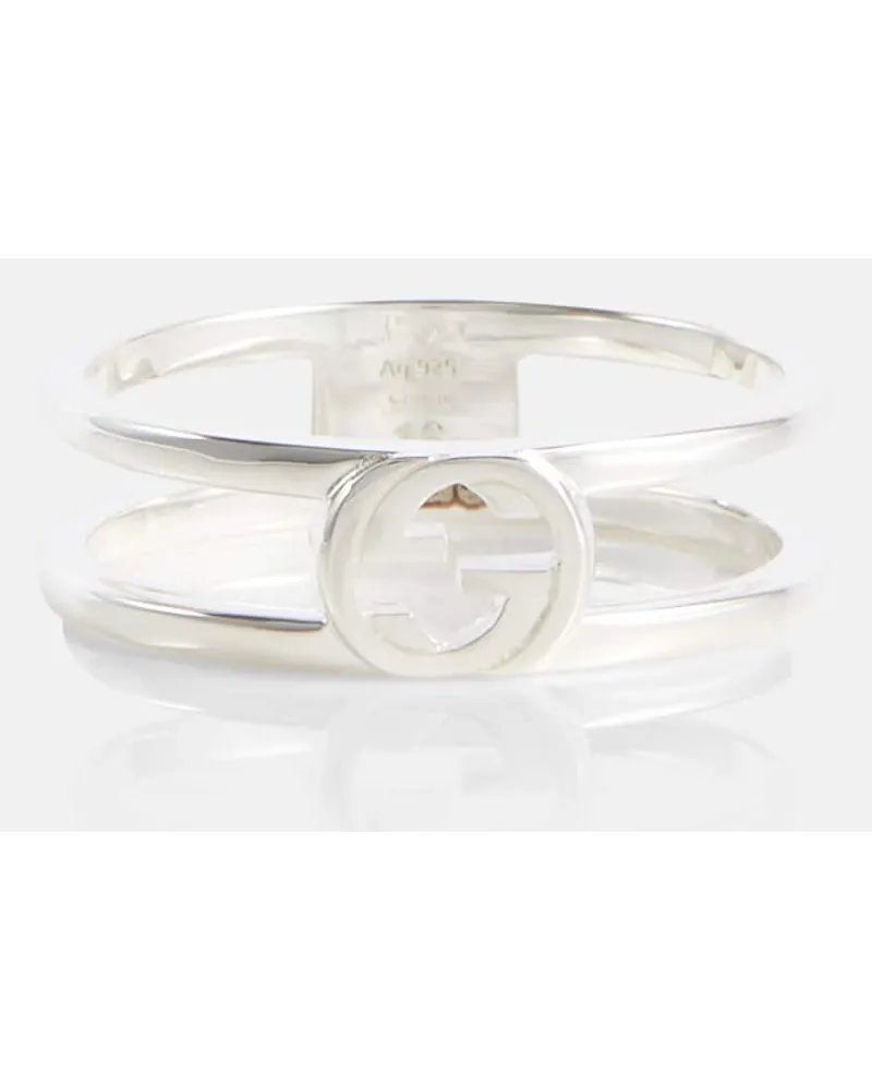 Gucci Anello Interlocking G in argento Argento