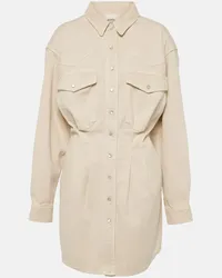 Isabel Marant Abito chemisier Liliko in twill Neutro