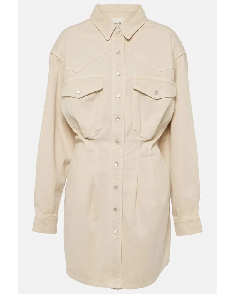 Isabel Marant Abito chemisier Liliko in twill Neutro