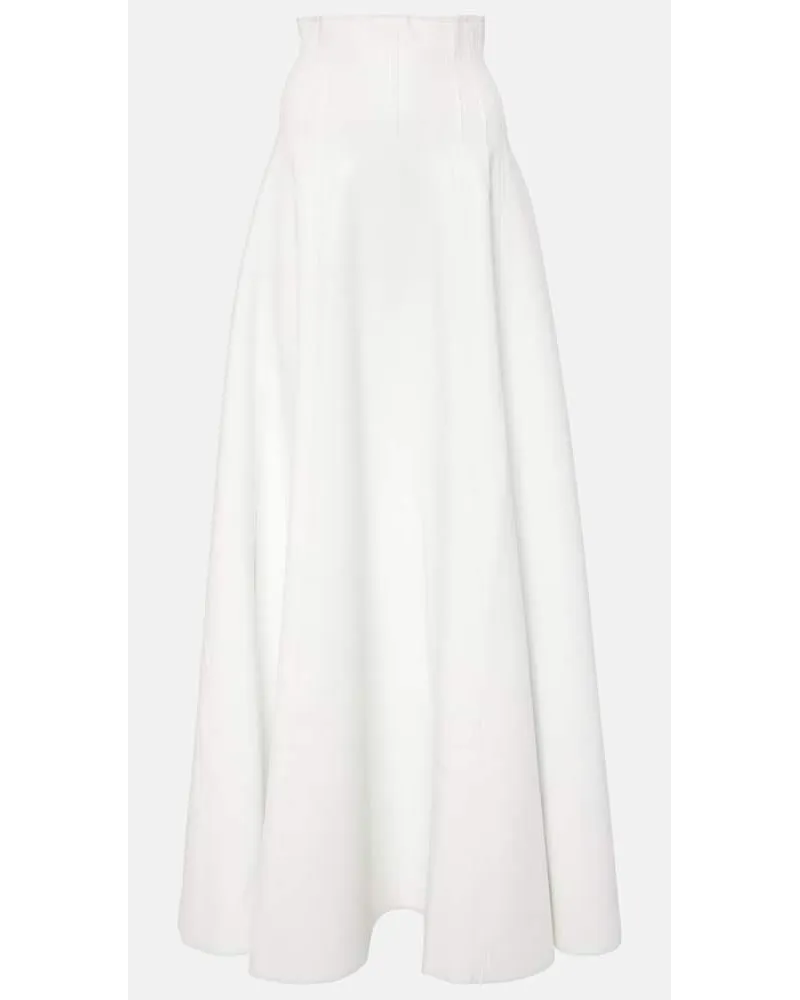 Norma Kamali Gonna lunga Grace in similpelle Bianco
