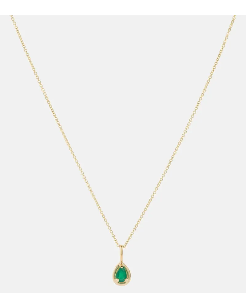 Stone & Strand Collana Bonbon in oro 14kt con smeraldo Oro