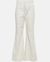 Ralph Lauren Pantaloni flared in misto cotone Neutro