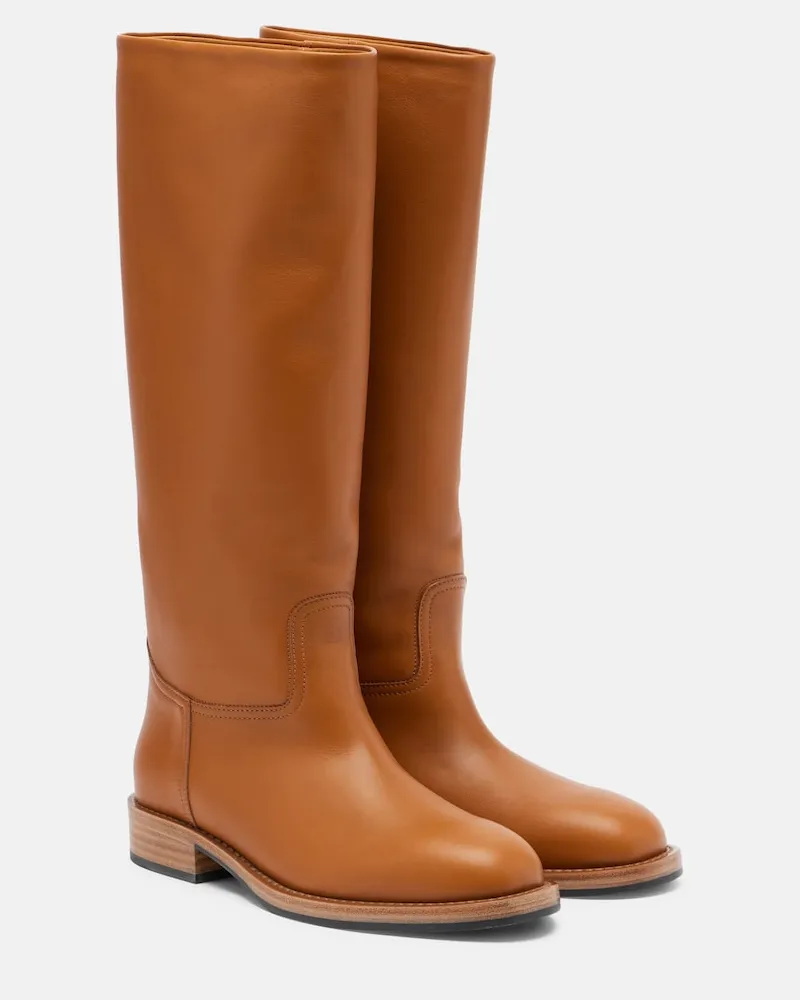 Loro Piana Stivali Pablo in pelle Marrone