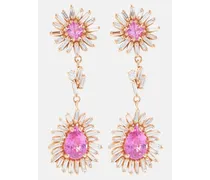 Orecchini One of a Kind in oro rosa 18kt con diamanti e zaffiri rosa