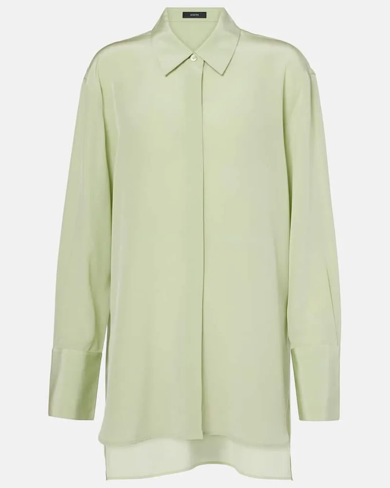 Joseph Camicia Bold in crÃªpe di seta Verde