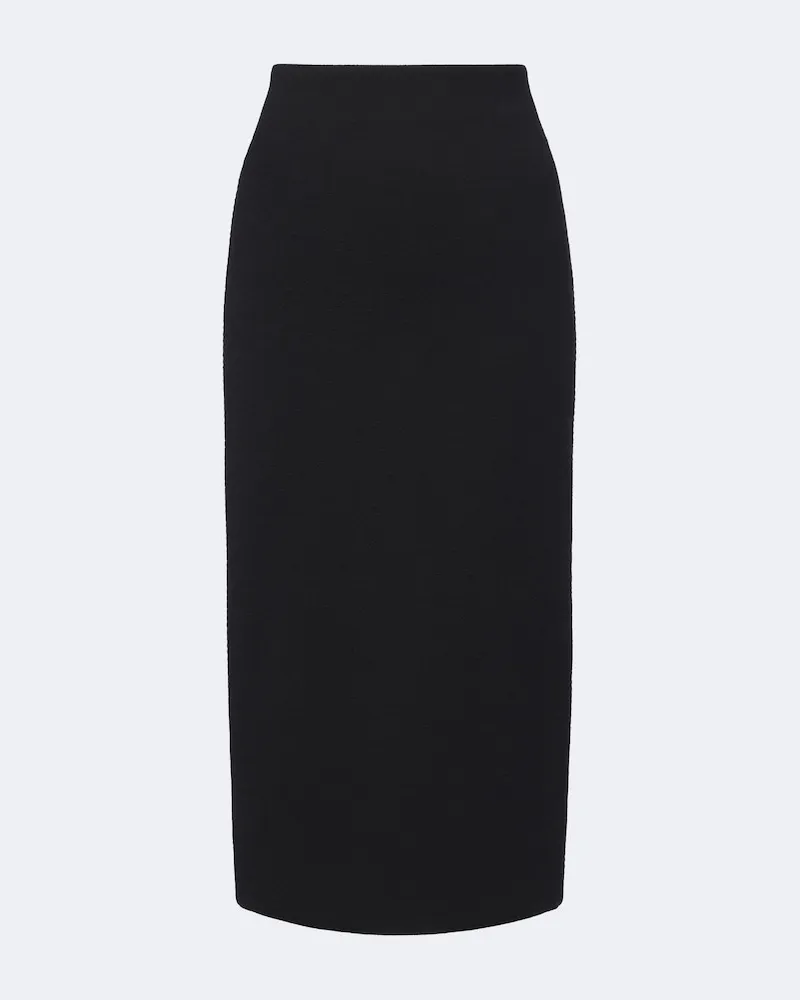 Max Mara Gonna a tubino in jersey di misto lana Nero
