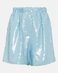 FRANKIE Shop Shorts Jazz con paillettes Blu