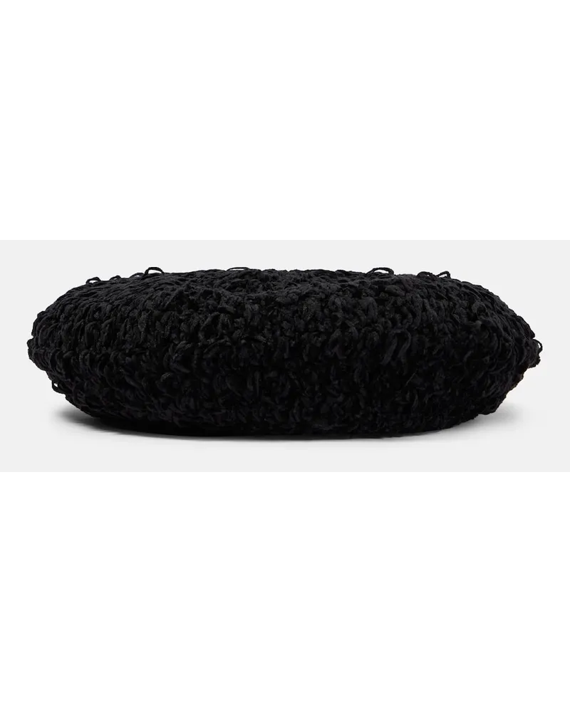 Ganni Basco in crochet di velluto Nero