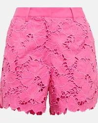 Self-Portrait Shorts in pizzo Rosa