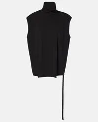 Rick Owens Top Edfu in jersey di cotone Nero