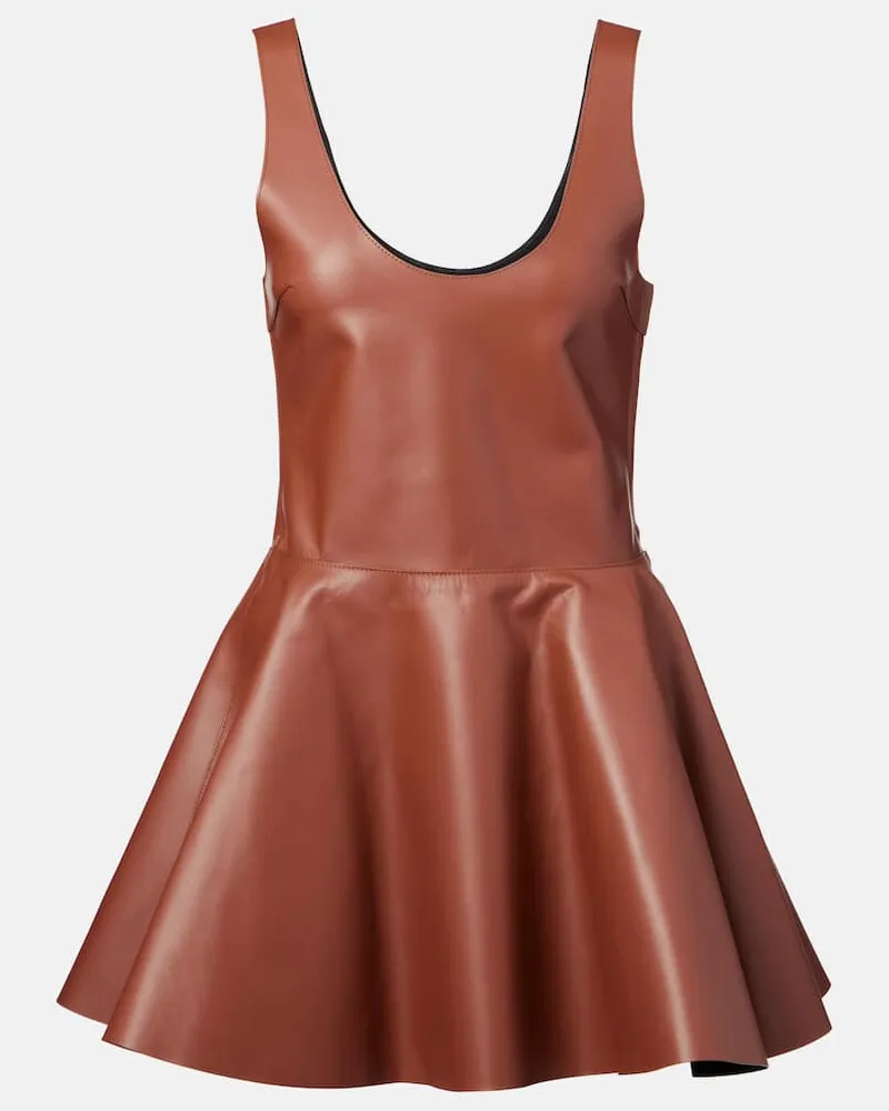J.W.Anderson Abito corto in pelle Marrone