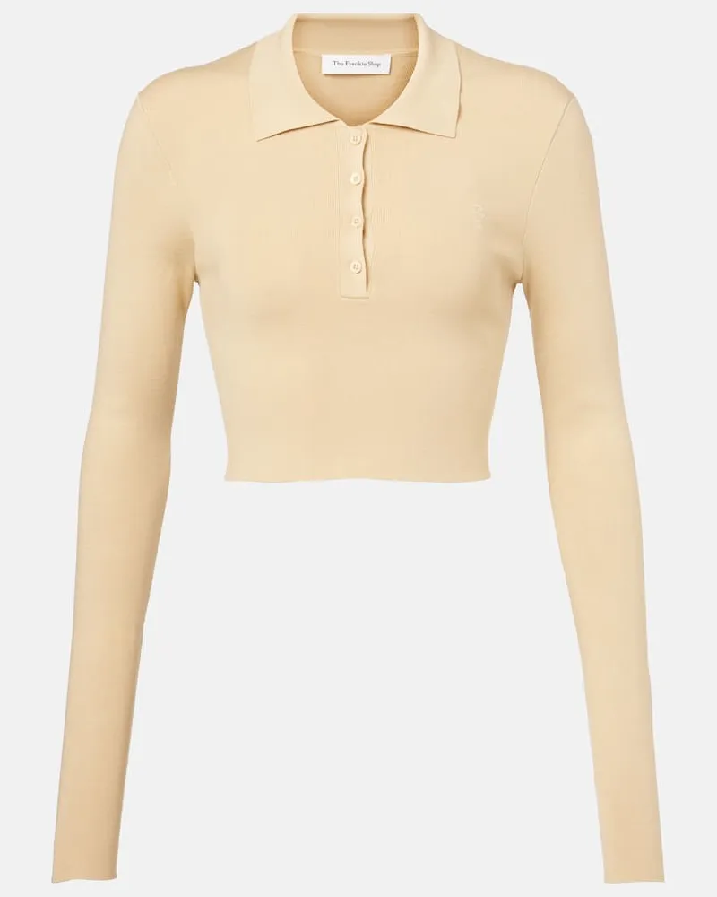 FRANKIE Shop Polo cropped Giselle Beige