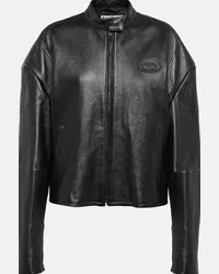 Acne Studios Giacca in pelle Nero