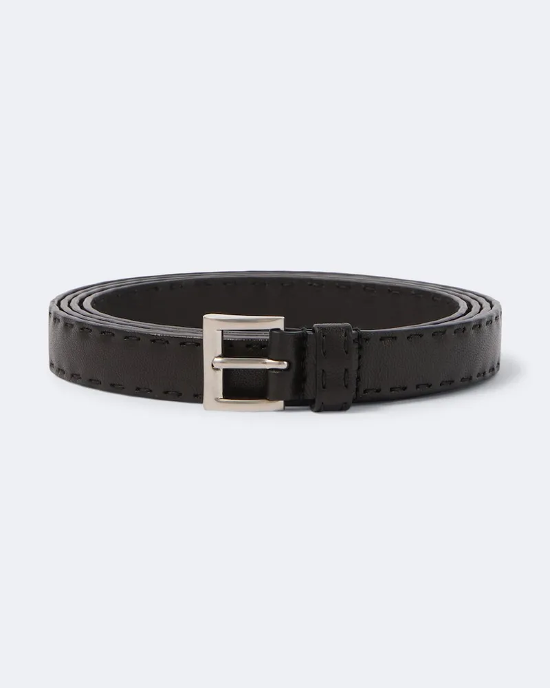Prada Cintura in pelle Nero