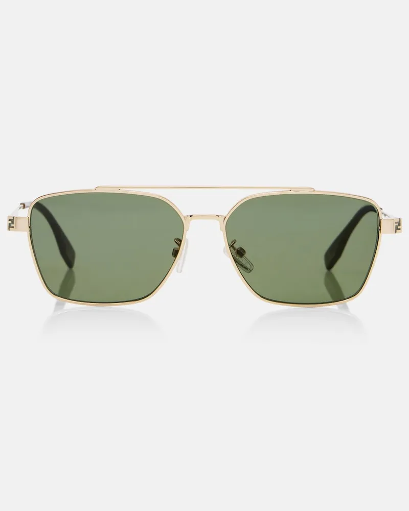 Fendi Occhiali da sole rettangolari Fendi Sky Verde