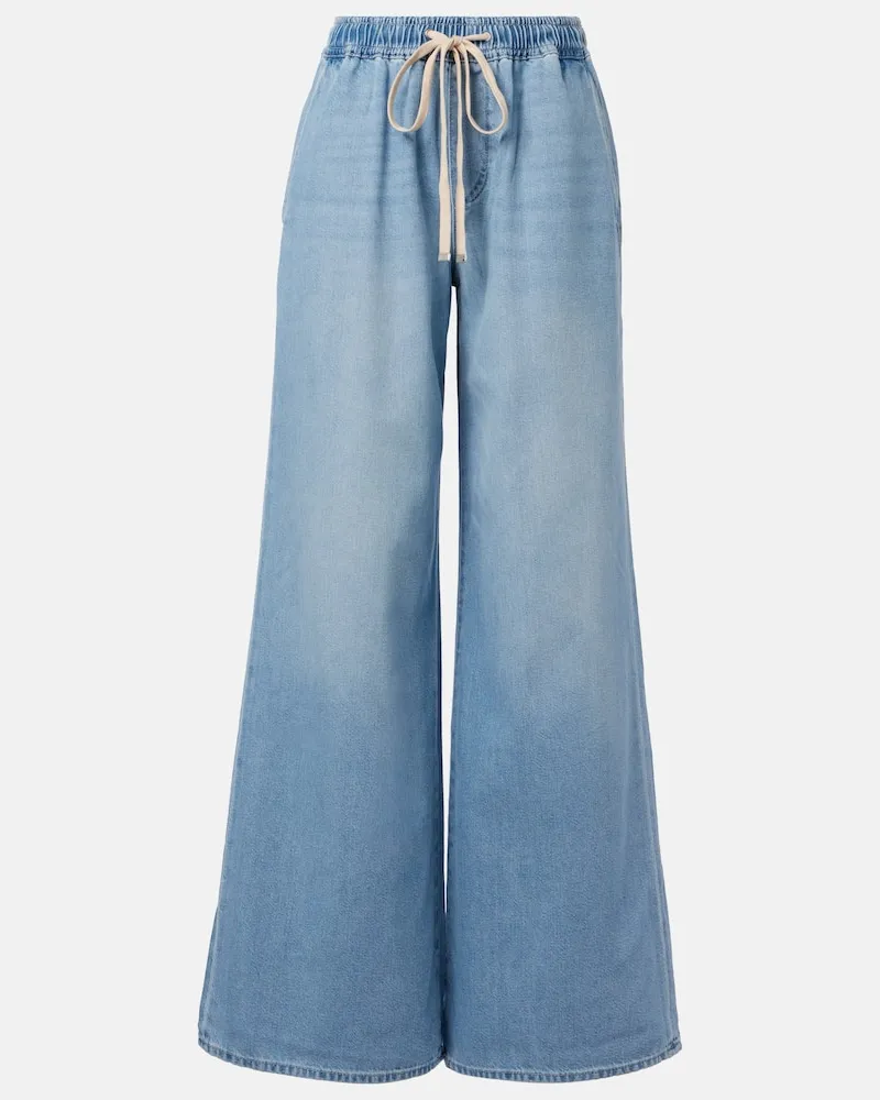 7 for all mankind Jeans Pull On a gamba larga e vita alta Blu