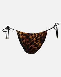 Stella McCartney Slip bikini a vita alta con stampa Multicolore