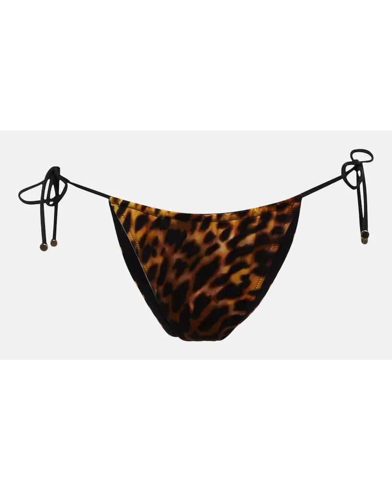 Stella McCartney Slip bikini a vita alta con stampa Multicolore