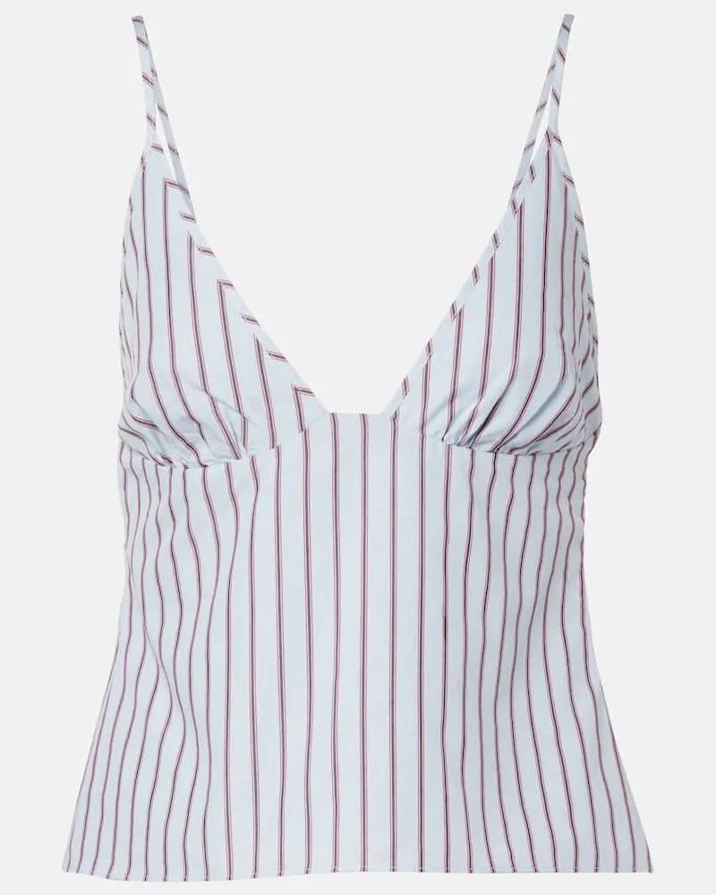 SIR Top Lista in misto cotone a righe Blu