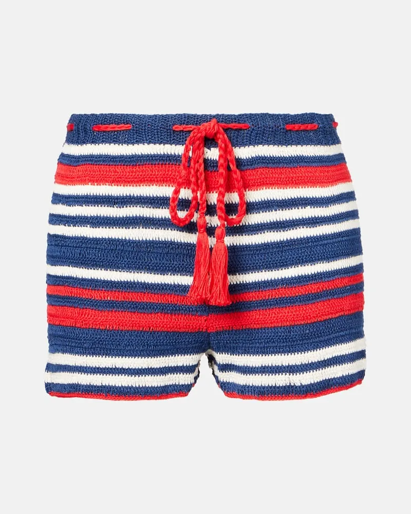 Anna Kosturova Shorts in crochet di cotone Multicolore